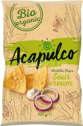 Nachos saveur crème et oignon BIO 125 g - ACAPULCO